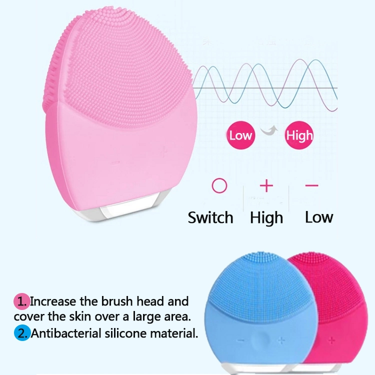 2019 Exfoliators Sonic Silicone Facial Cleansing Brush Silicone Face Mask Cleaning Brush