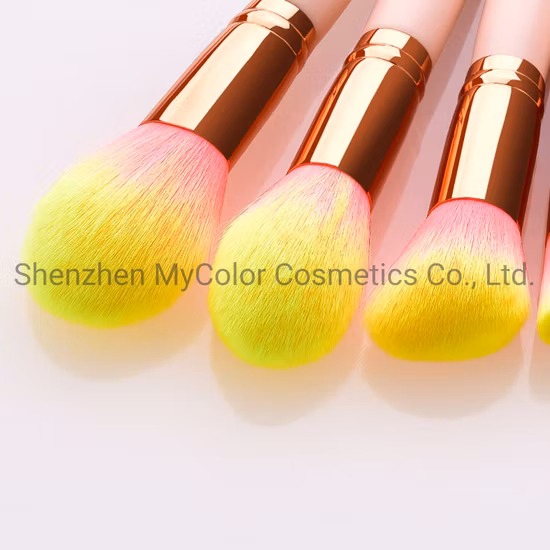 Outils de maquillage ensemble de pinceaux de maquillage rose bébé doux ensemble de pinceaux cosmétiques avec cheveux synthétiques
